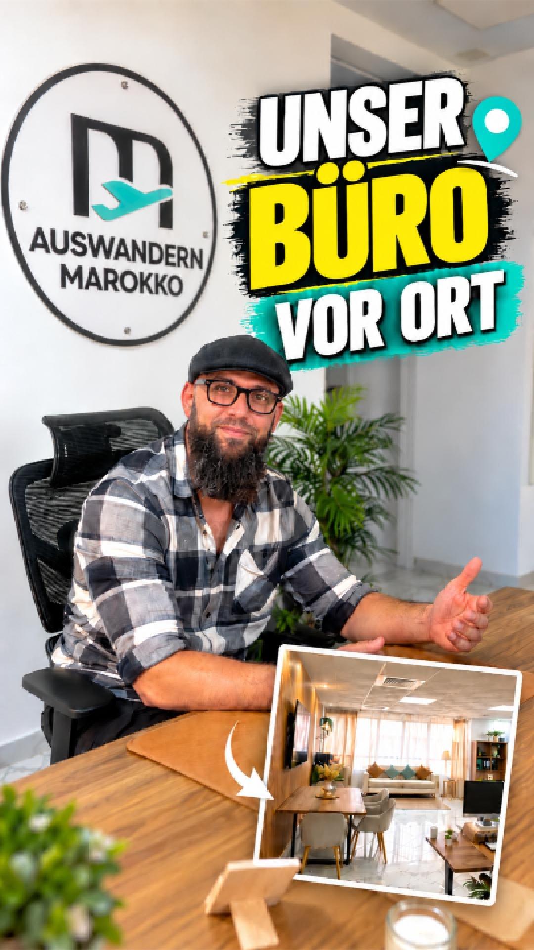 Vorschaubild des Büroclips: Ein Mitarbeiter in unserem Büro in Tanger.